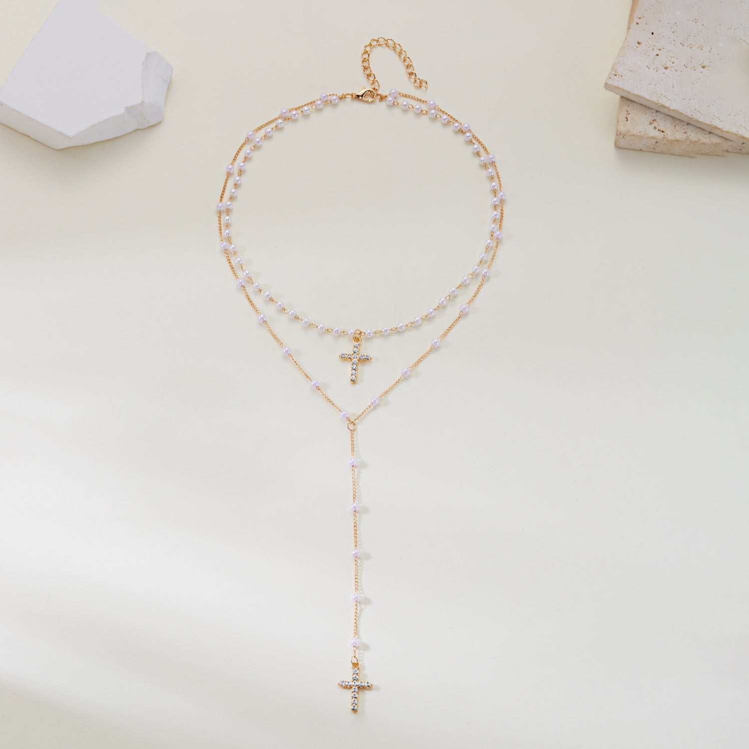 Wholesale Blue Eye Devil Eye Necklace Three-Piece Set for Women